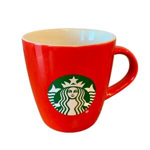 Starbucks Mug Coffee Tea Classic Red Ceramic 2020 Green Siren 12oz Holiday